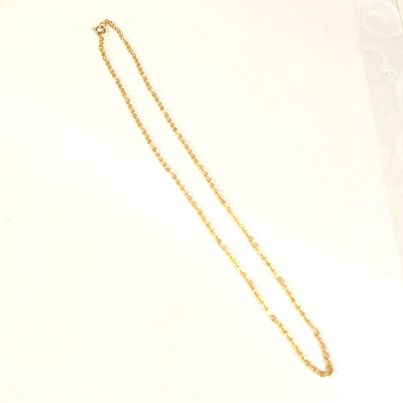 Delicate 14K Yellow Gold Filled Rollo  Link Chain - Picture 5 of 6